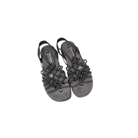 Skechers Womens Sandals 10 Reggae Slim Forget Me Knot Strappy Slingback Gray - Picture 1 of 7